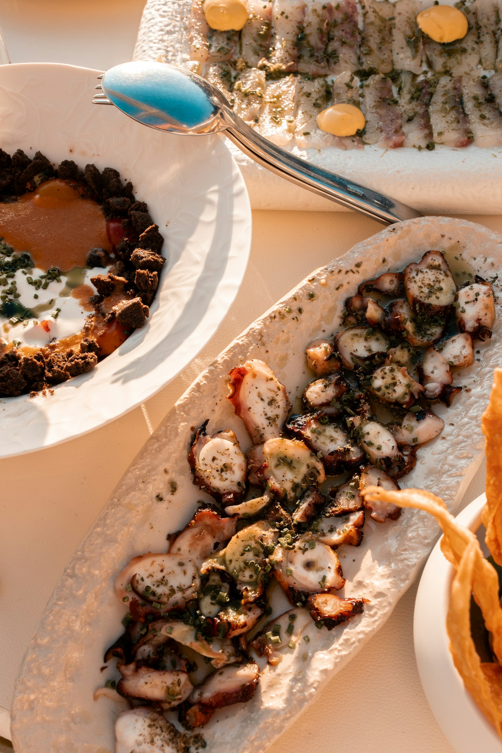 Fresh seafood platter at Rising Sun, Marsaxlokk